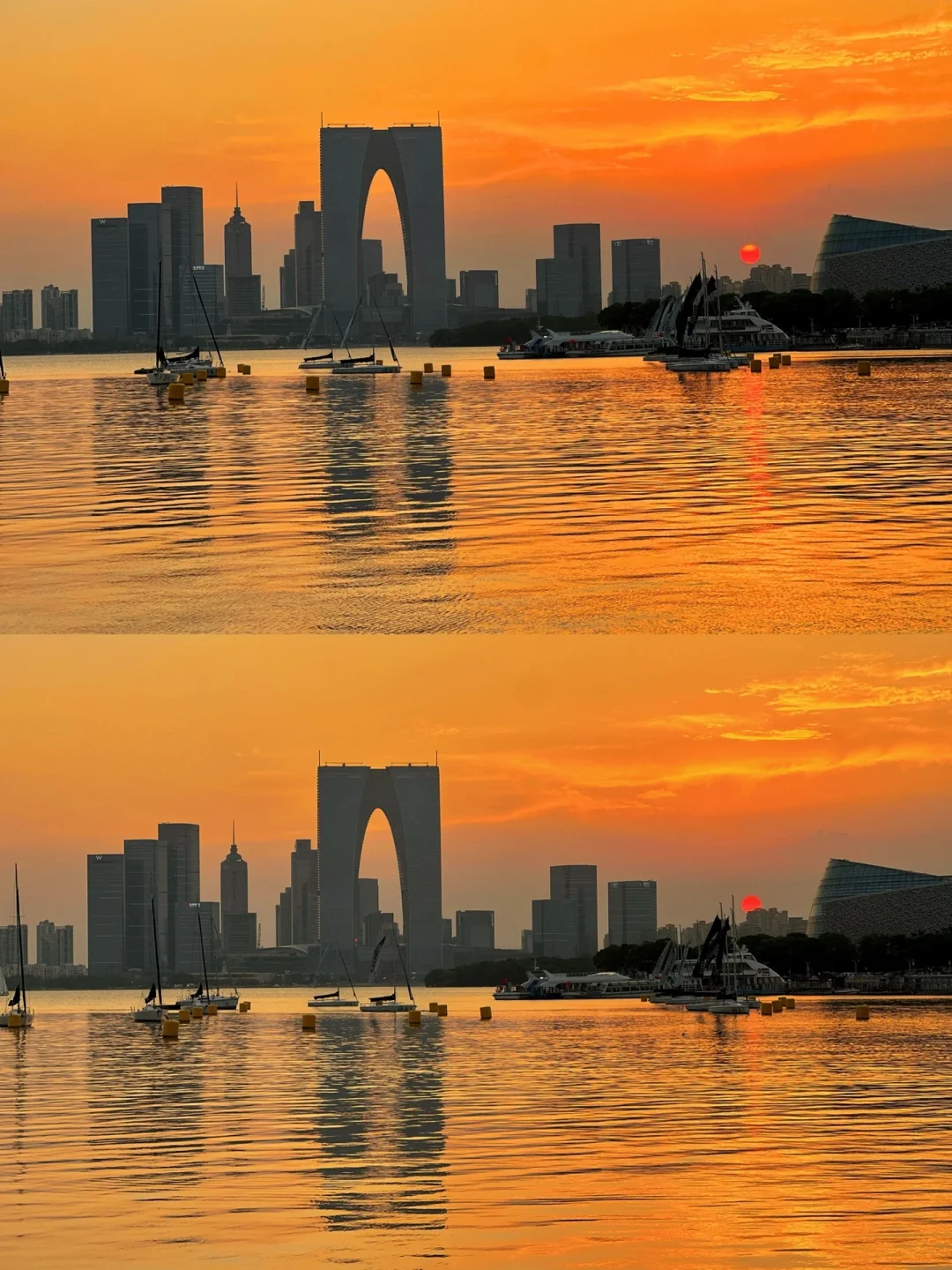 苏州日落 |没人能逃过金鸡湖的橘子海🍊