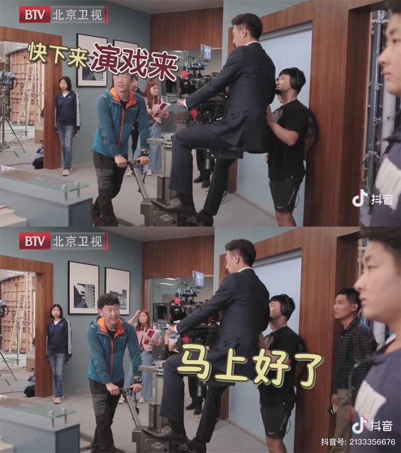 槟槟赛赛在花絮里都是如此恩爱
另外就是“站起来系西装扣子”这个动作对于靳东来说，真就不是演技， 下意识的动作了——搞笑花絮里他都这样，所以他演BKING就是像，因为他本人真就是个BKING

导演一嗓子把去兼职摄影的主演吼下来拍戏 ​