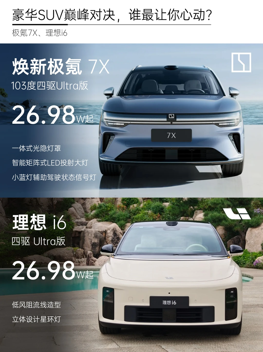极氪7X与理想i6，决赛圈二选一