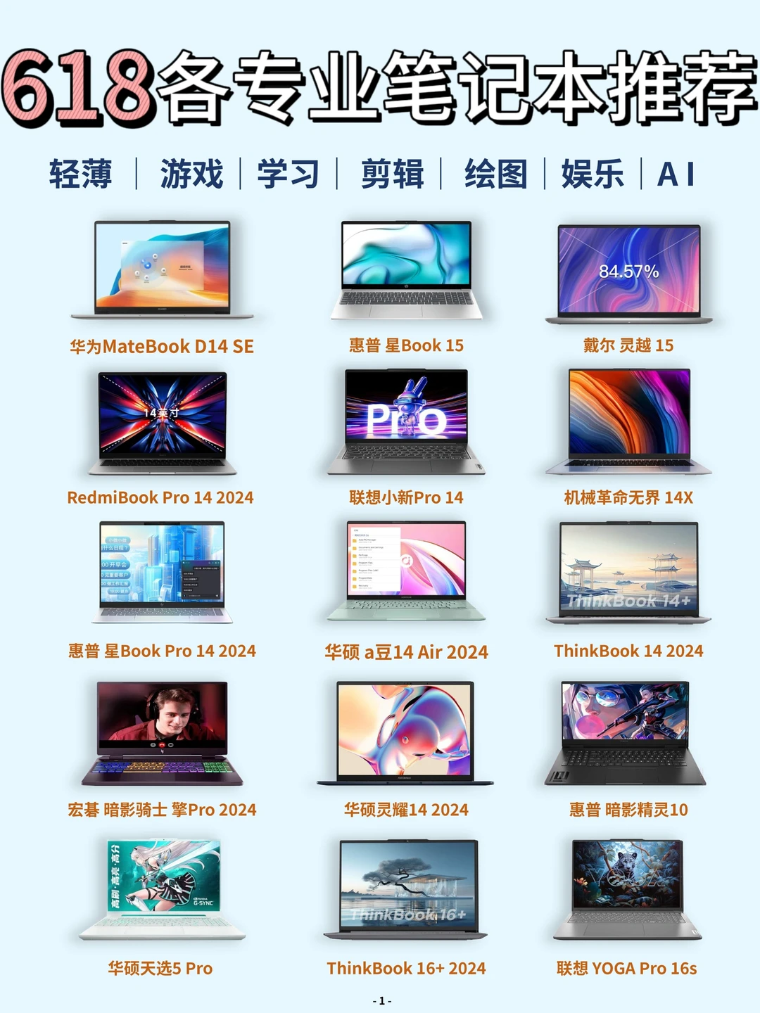 618攻略｜各专业笔记本推荐❗️学生党必看🔥