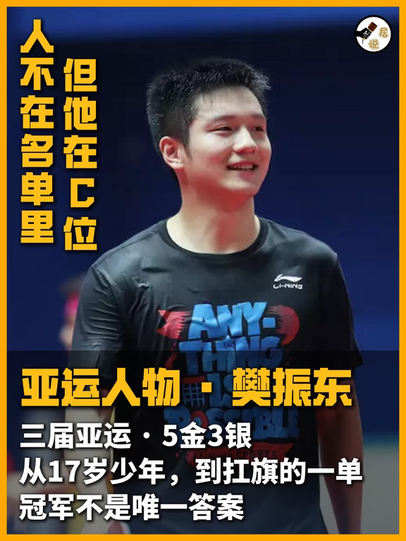 亚运人物 | 樊振东从少年到定海神针
