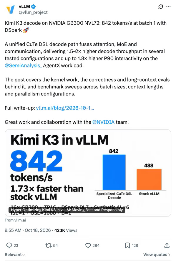 vLLM 这个 842 tokens/s 是怎么测出来的