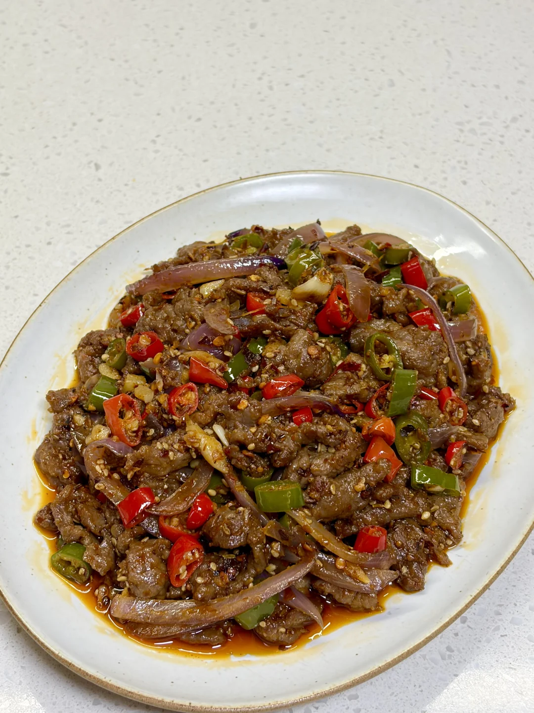 香到起飞的孜然烧烤牛肉，附详细做法～