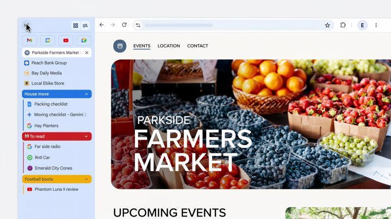 Google Chrome 查看标签页的新方式
有时为了写作参考，会在浏览器中打开很多个网页，但标签页挤压在一起，根本分不清哪个是哪个，Google Chrome 浏览器最新带来了垂直显示标签页功能，它会将标签页移到窗口的一侧，让你能够看到完整的标签页标题，轻松管理标签页分组。 ​