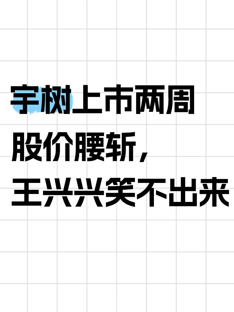 宇树上市两周股价腰斩，王兴兴笑不出来