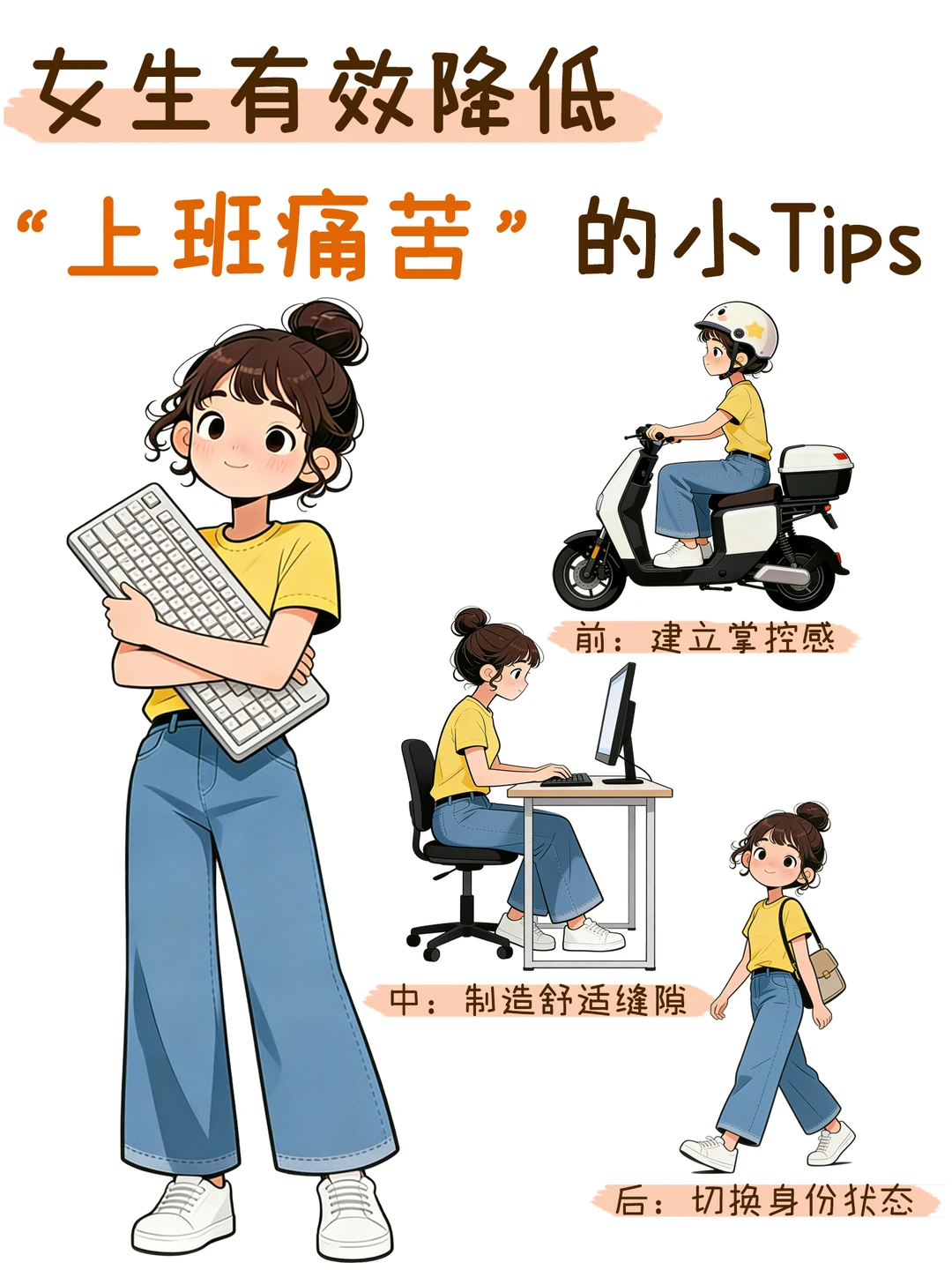 女生有效降低“上班痛苦”的小Tips～