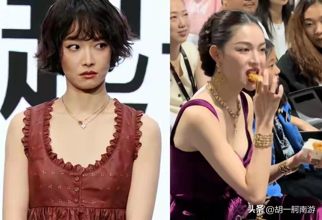 LV大秀：宋茜脸肿法令纹重姨味足，钟楚曦香肠嘴头发杂乱像格格巫 ​