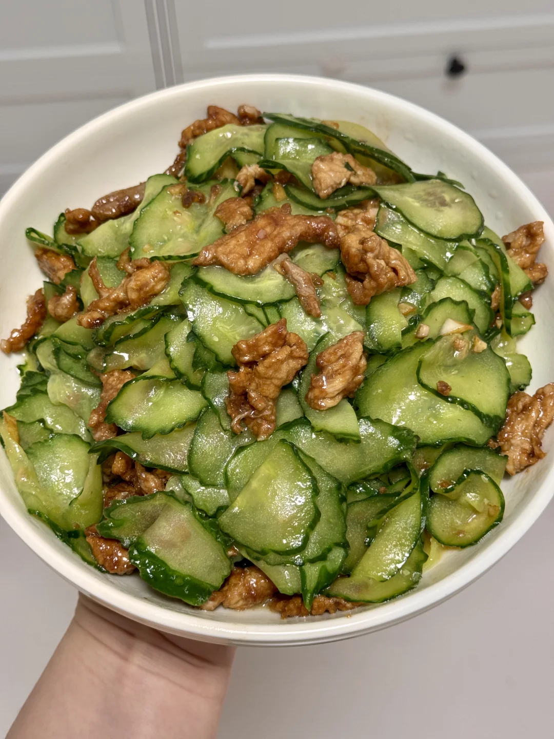 10分钟搞定快手黄瓜炒肉片🥒脆嫩入味零失败