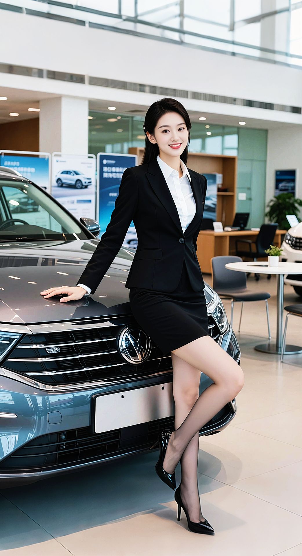 <p>AI扩图 职场风写真 优雅气质 御姐范儿 职业装 <!--{im...