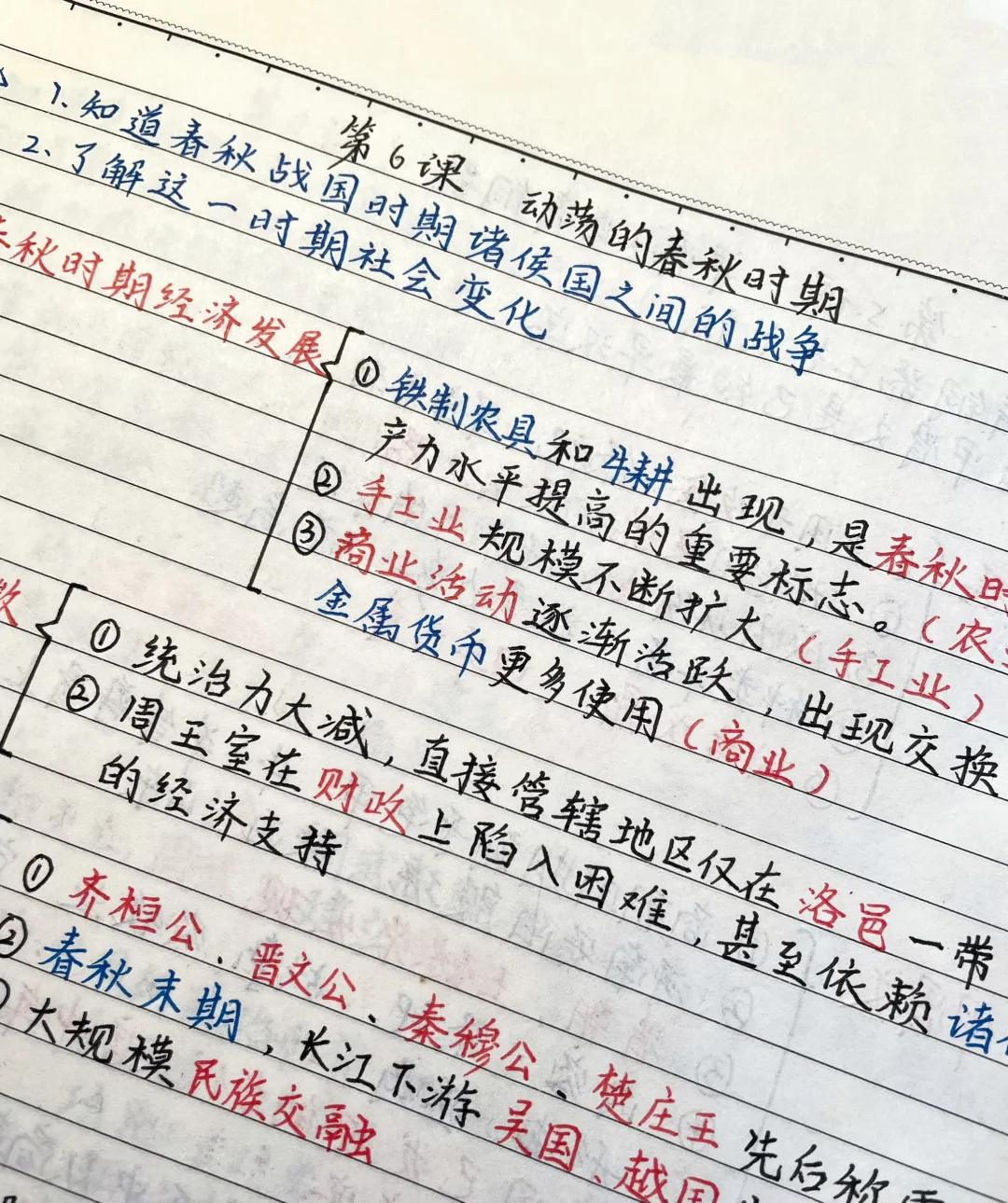 快速掌握️‼️七上历史，重点笔记（第6课）✅