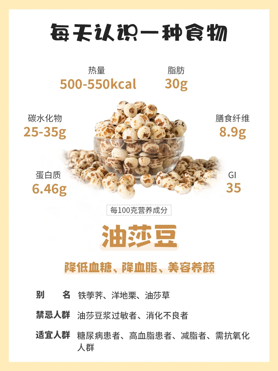 每天认识一种食物 | 油莎豆