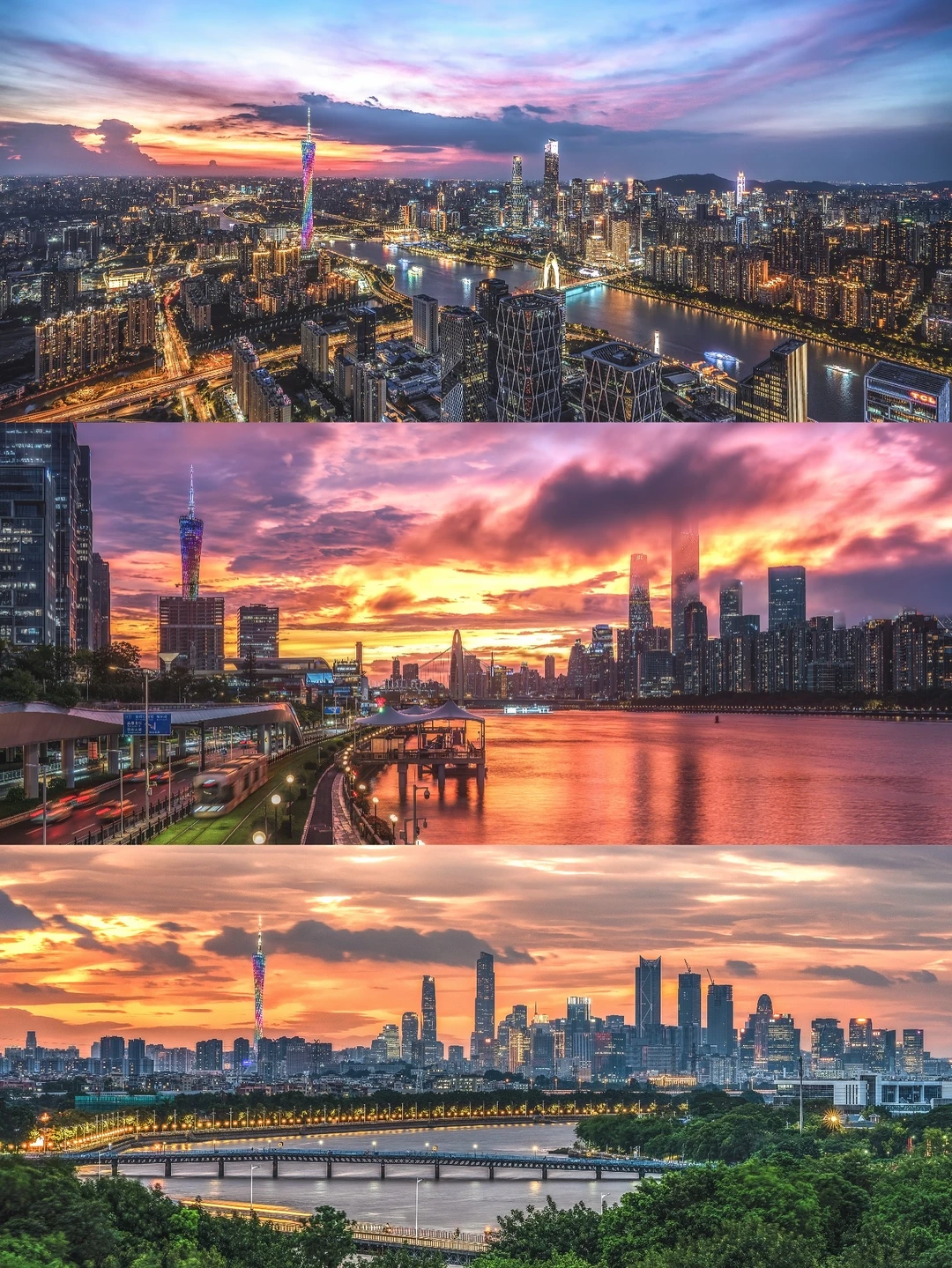 从拍广州的夜景机位中，推荐的九张封神构图
