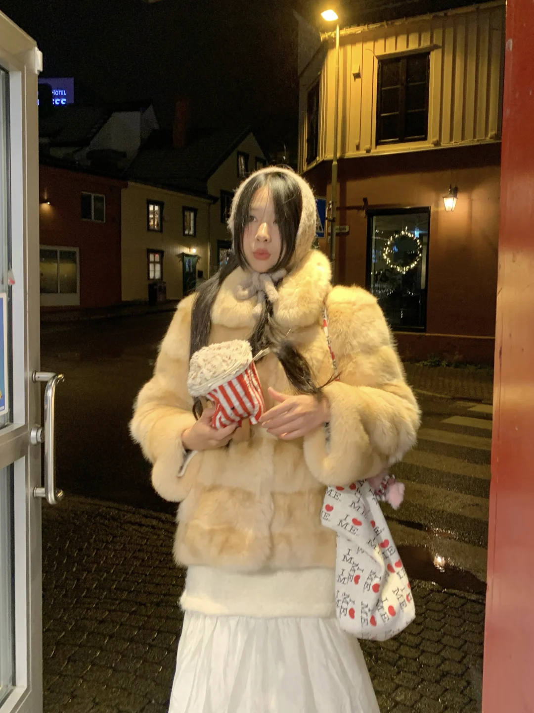 韩里韩气的皮草穿搭