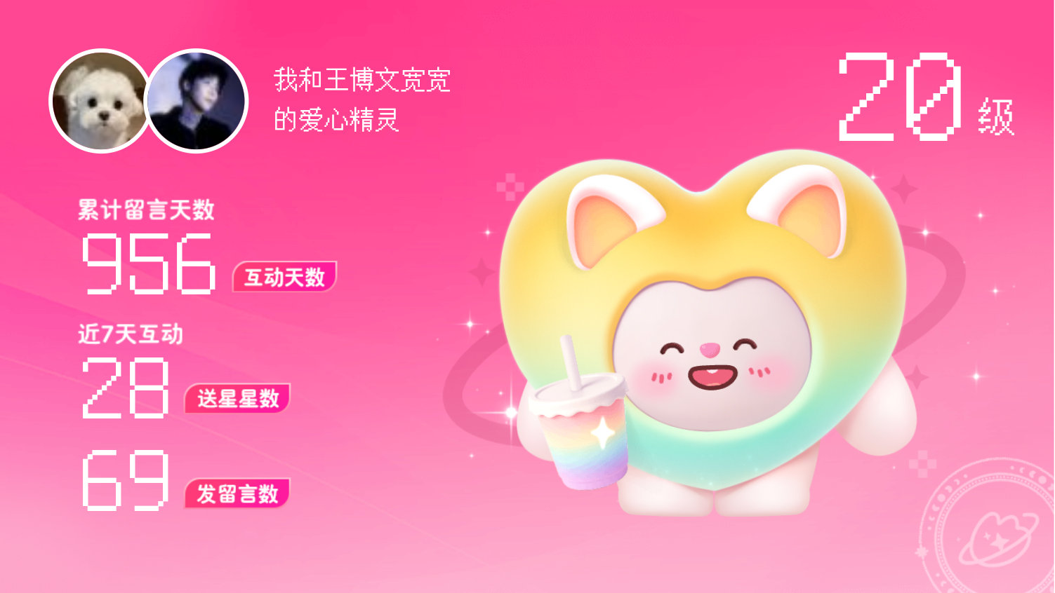 所有的陪伴都值得～快来看！我与的20级爱心精灵“菠萝蜜”,TA会记得你...