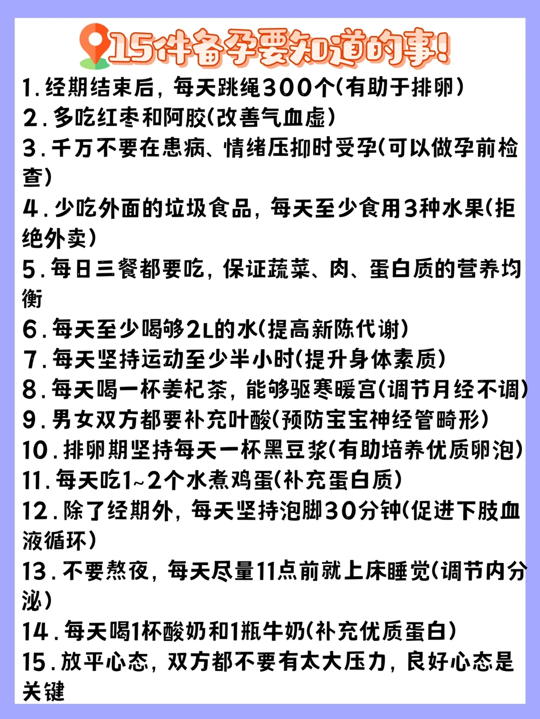 备孕知识（二）