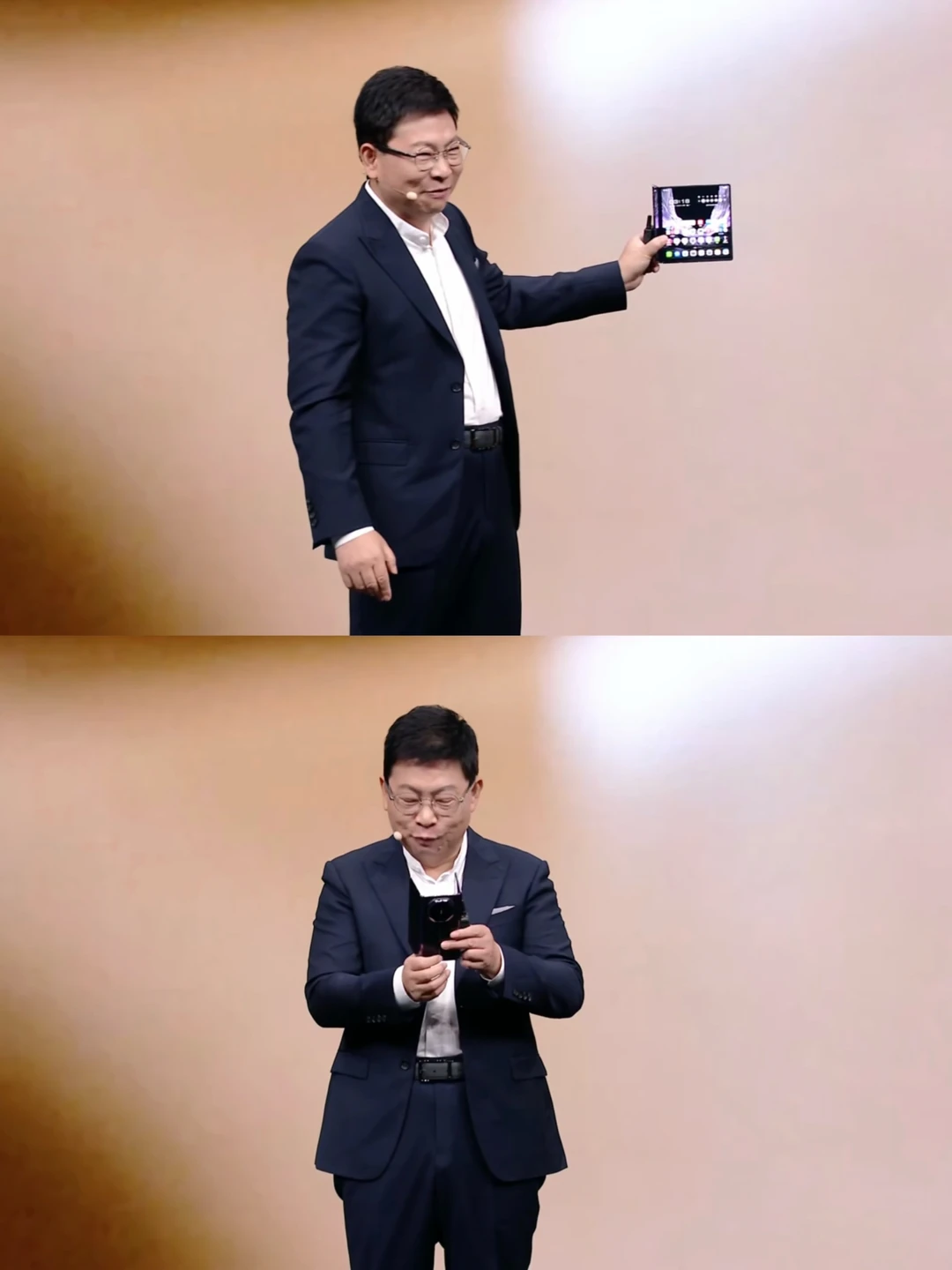 华为三折叠自带双重防窥😂