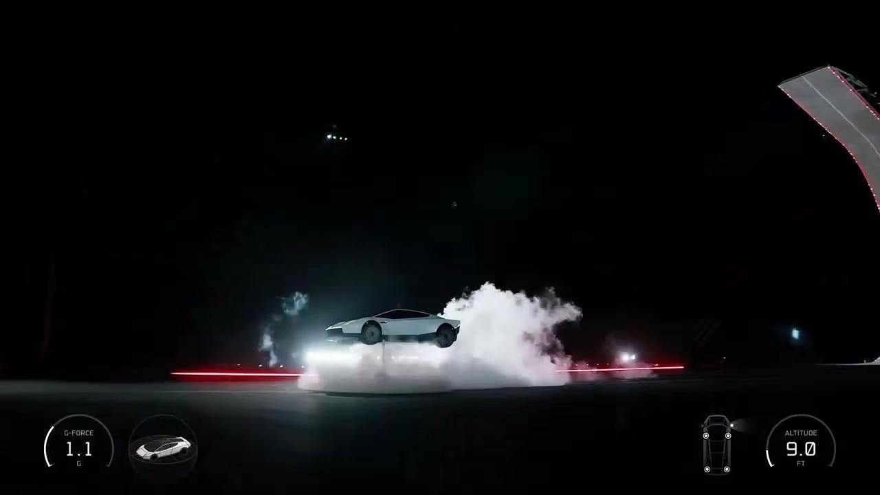 特斯拉新款Roadster居然能悬浮。亲眼见证特斯拉新款Roadster从垂直坡道冲下，倒着行驶还完成悬浮的瞬间，整个人都看呆了，完全不敢相信自己的眼睛。飞行汽车居然真的照进现实，埃隆、SpaceX和特斯拉再次突破想象，这份震撼感难以言喻。