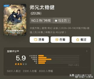 敖瑞鹏、孙珍妮、艾米主演的《师兄太稳健》豆瓣开分5.9，你追剧了没？觉得剧情怎么样