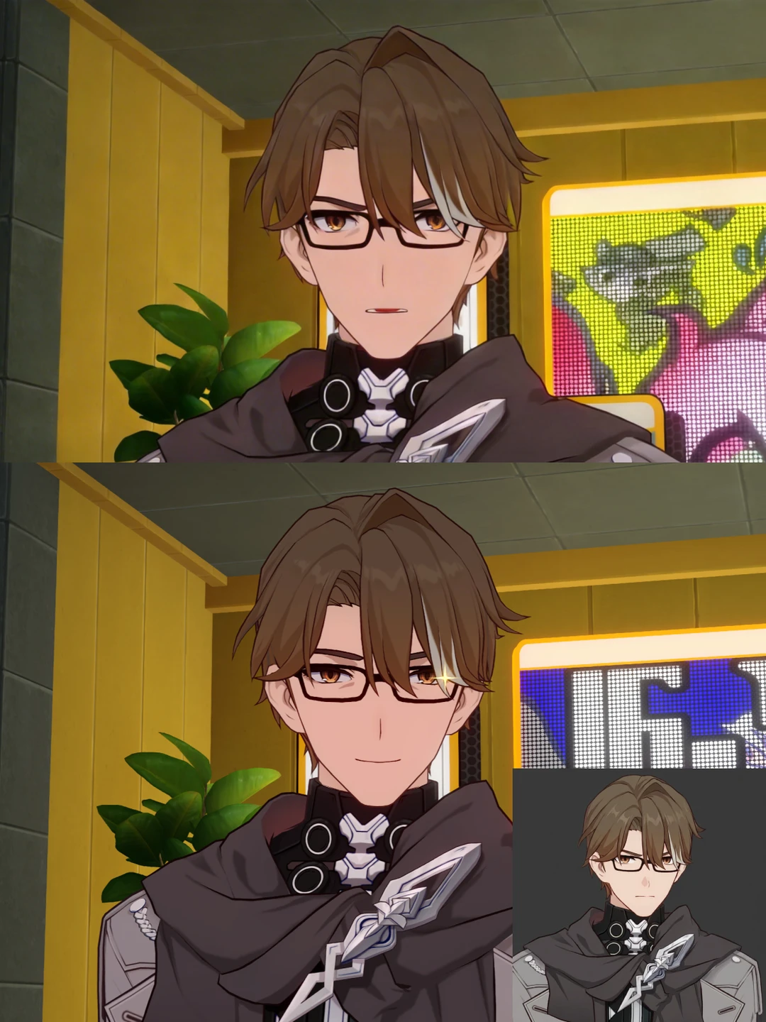 老杨看到机甲眼睛都亮了