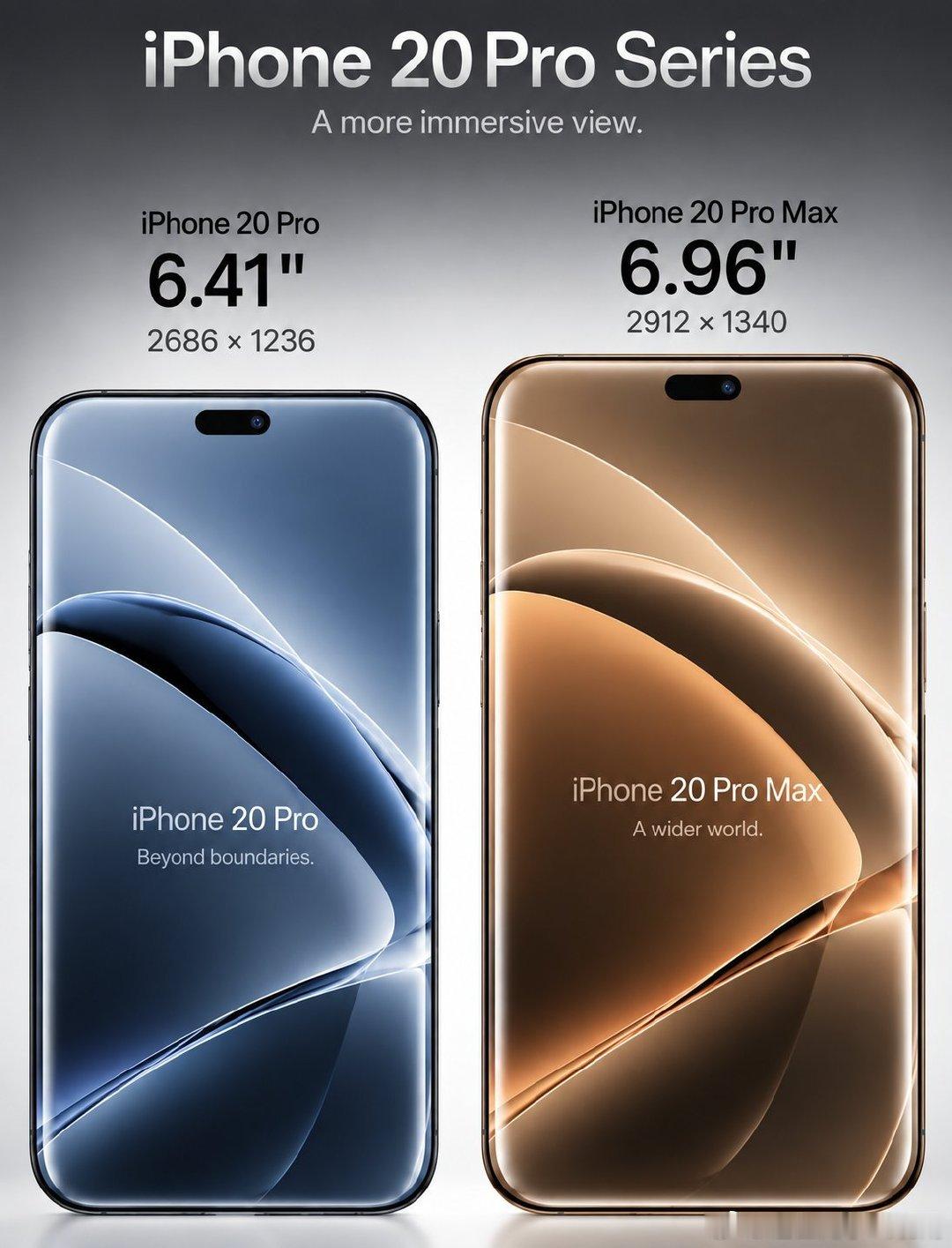 iPhone 20系列真和这张图一样了，正面的灵动岛缩小了，然后屏幕用上了微曲屏。[笑而不语]大家伙觉得好看不？#Apple[超话]# ​