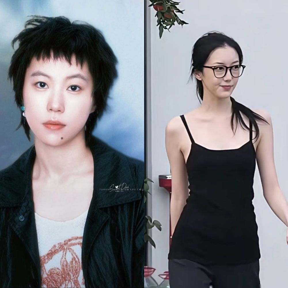几万人盯着大屏幕，57岁的王菲和20岁的李嫣默契地抱头蹲下，把脸死死埋进手心。
8月29日阿那亚音乐节，窦靖童在台上唱歌。导播镜头突然扫到VIP区，这母女俩连带旁边的好友宋妍霏，吓得猛缩脖子捂脸躲避。你仔细看李嫣，一米七五的个头，长发披肩，平时在伦敦读艺术那么飒，现在躲镜头那笨拙的样子，简直和王菲