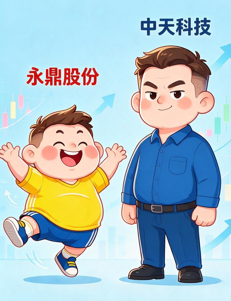 永鼎股份与中天科技一对好兄弟，调皮的小兄弟永鼎涨跌都比稳健大哥中天活跃得多！