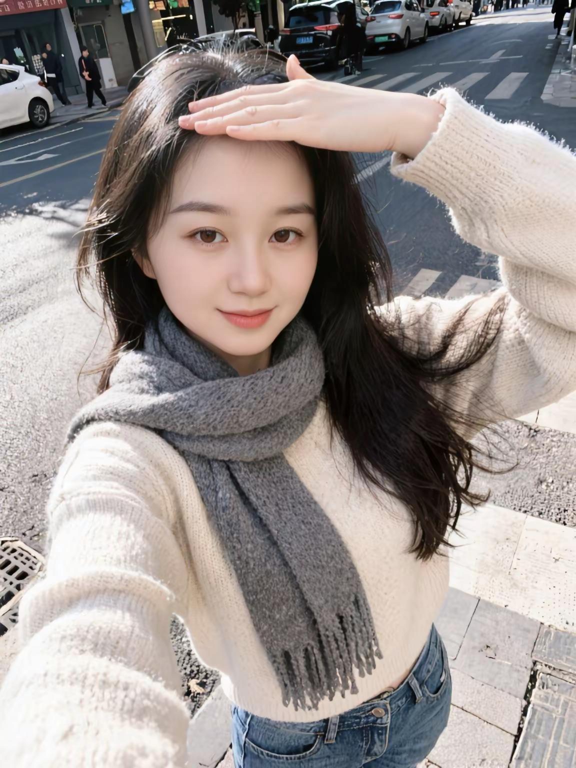 <p>围巾 街景随拍 街拍小姐姐穿搭秀 路拍 <!--{img:0}-...