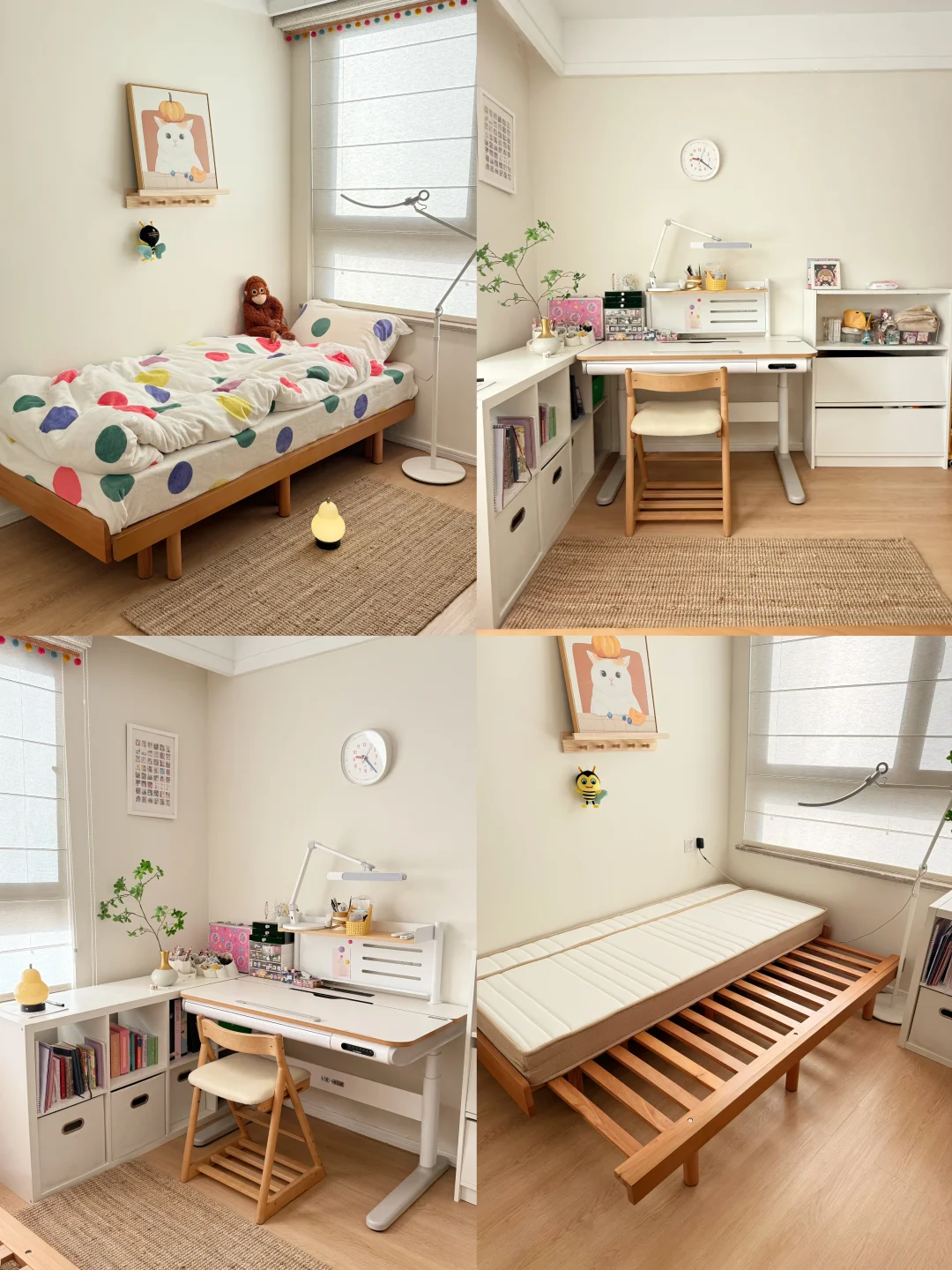 8㎡半包围小卧室布置，榨干每寸一空间～