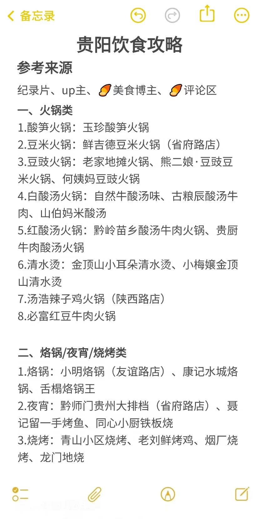 假期去贵阳吃什么（自留）