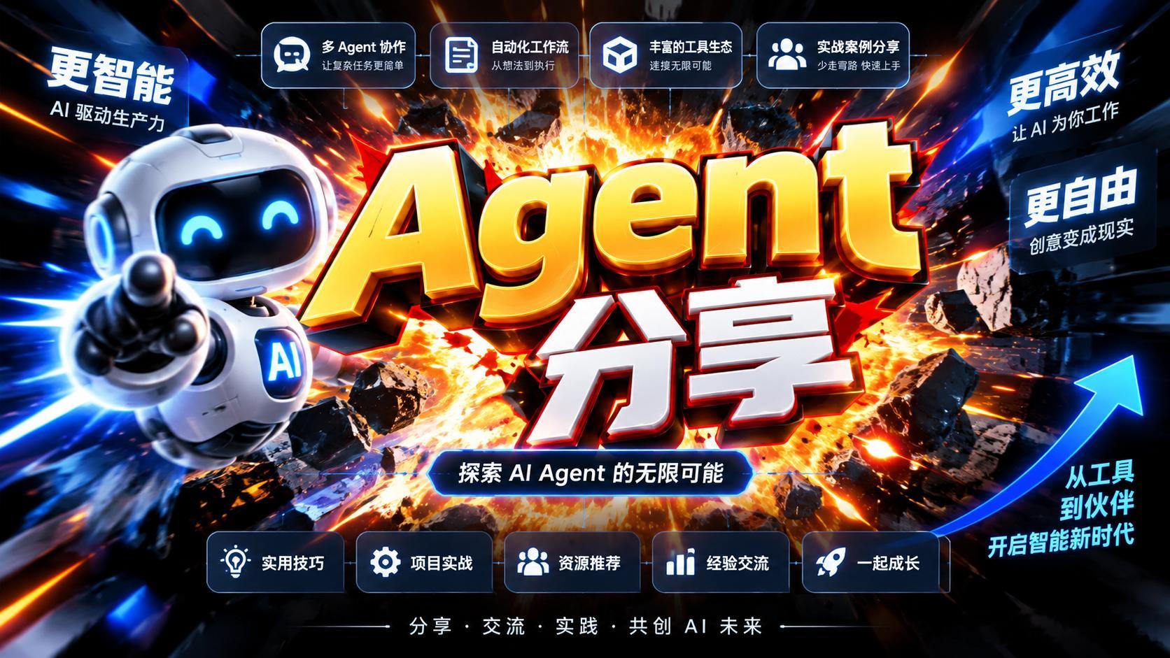 【02｜ReAct：Agent真正跑起来的秘密】🔥
1️⃣核心循环：思考 → 行动 → 观察 → 再思考
2️⃣普通聊天模型一次生成答案；Agent会根据工具结果不断修正策略
3️⃣工具结果必须重新进入上下文，否则模型不知道刚才的操作到底成功没有
4️⃣最危险的坑：输出看着完成 ≠ 任务真的完成
5️⃣缺少工具 ​