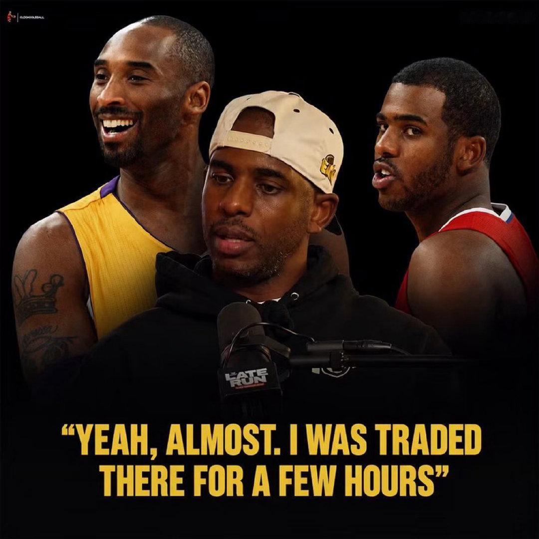 克里斯·保罗回忆说，他只在洛杉矶湖人队待了几个小时，就被NBA阻止了这...