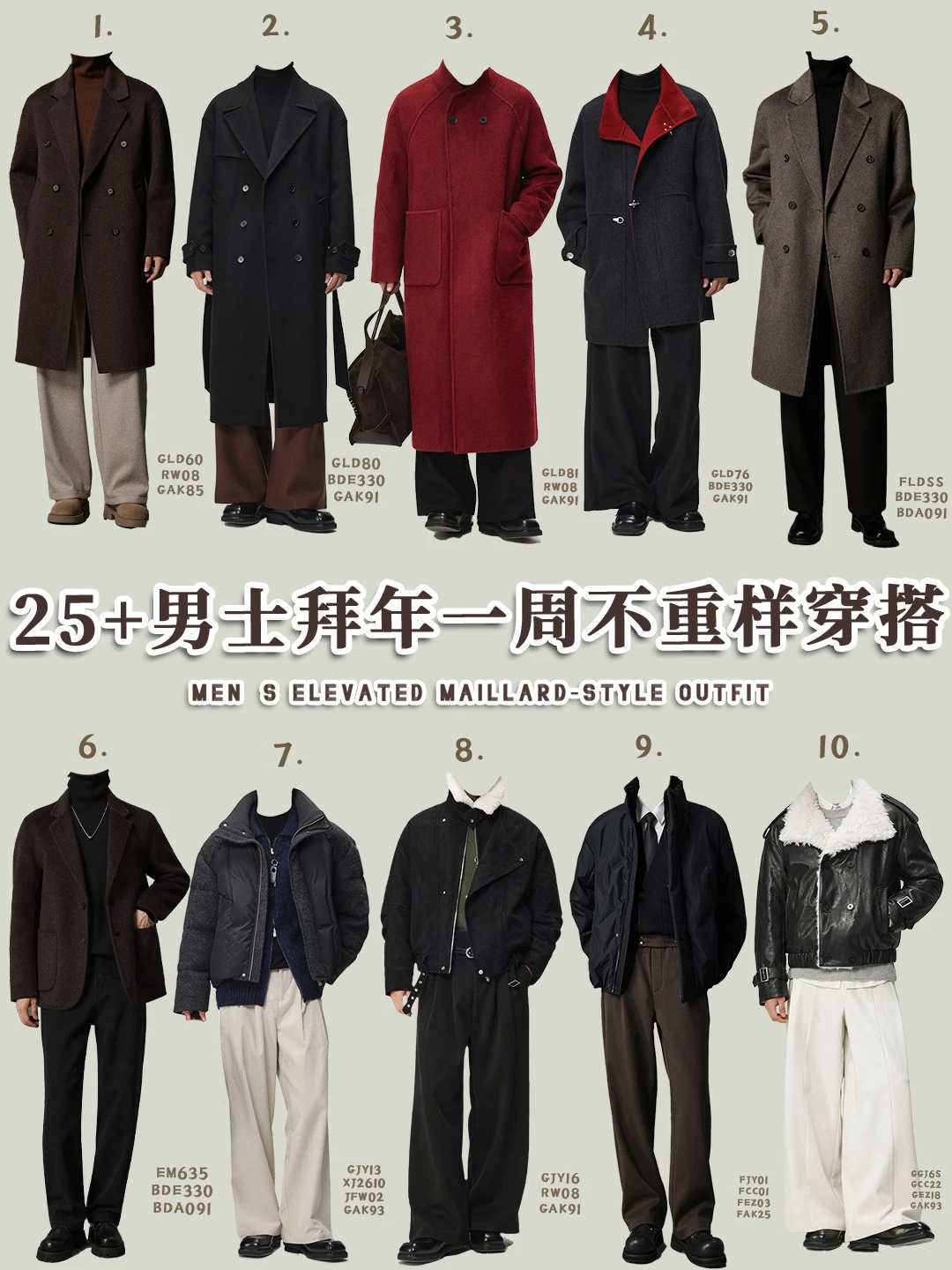 男生拜年一周不重样穿搭精准拿捏体面感