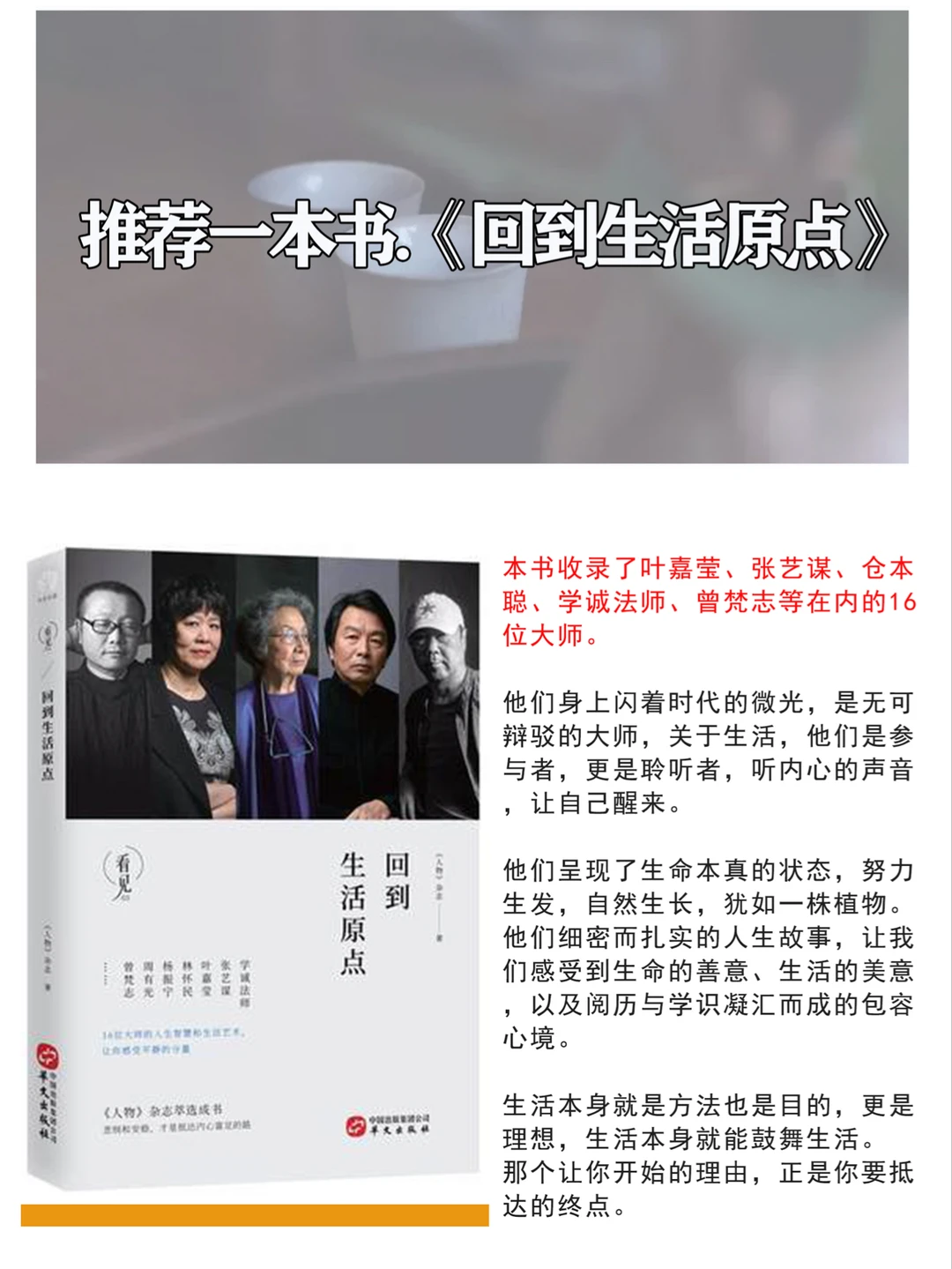 【推荐一本书】《回到生活原点》