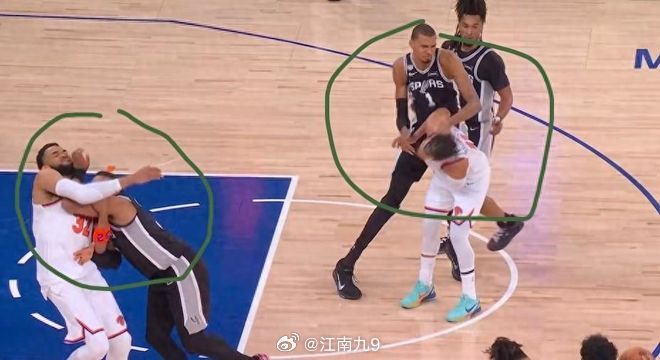 文班亚马在总决赛G3中对布伦森的推搡动作不会被追加恶意犯规，其季后赛...