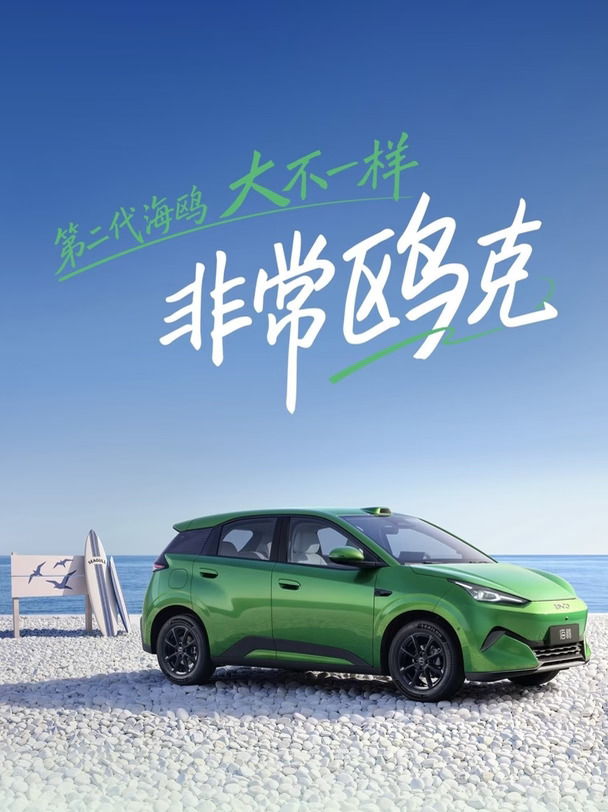 第二代海鸥上市｜6.29万—9.69万
第二代海鸥完成上市，限时置换价6.29万—9.69万。
	
其中，一代刀版本售价6.29万—6.99万（29.99度电池+85kW电机），二代刀版本售价7.29万—9.69万（39.23度电池+95kW电机）。
	
新车车长升级至4205mm，增加前备箱，换装后驱+多连杆后悬，极速可达150km/h（95kW版本）；具体配置差异如图所示。
	
#比亚迪第二代海鸥 #让有路的地方就有闪充 #购海洋享万站闪充 #闪充一下满电出发
