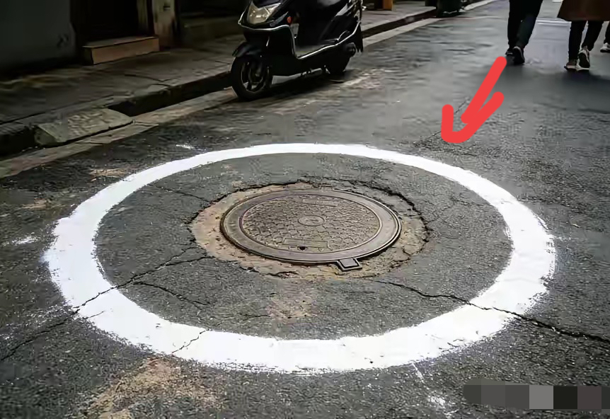 不管是汕头赵先生圈井盖示警危险的操作还是河南角磨机清理地面遗留的地钉的问题，之所以被叫停，只因他们犯了一个人情世故中的大忌“打人不打脸，骂人不揭短”。

赵先生蹲在汕头的马路边上，拿一把L型直角尺，一个井盖一个井盖地量。同平路那段三百米的路面，他量出二十六个井盖平均沉陷四厘米。

按广东的窨井盖工作