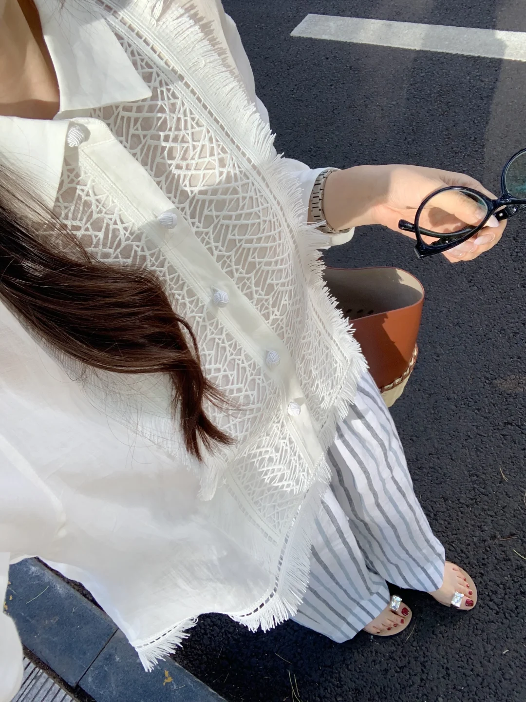 inspo｜白衬衫和条纹的适配度～