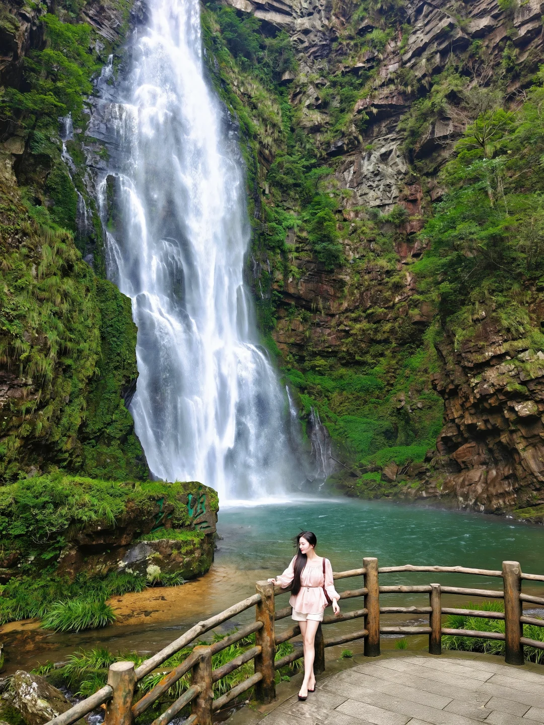 井冈山实况美景🌊龙潭瀑布省力好玩的攻略