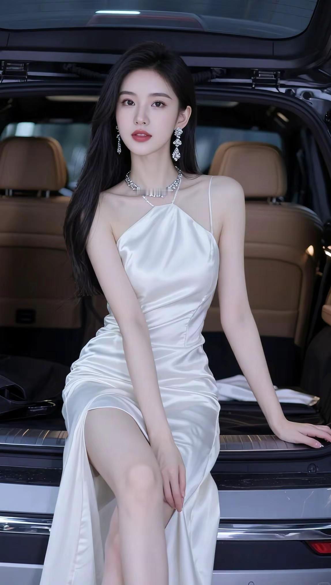 <p>露背车模写真 ai创作 颜值 今日分享 甜系女孩 <!--{im...