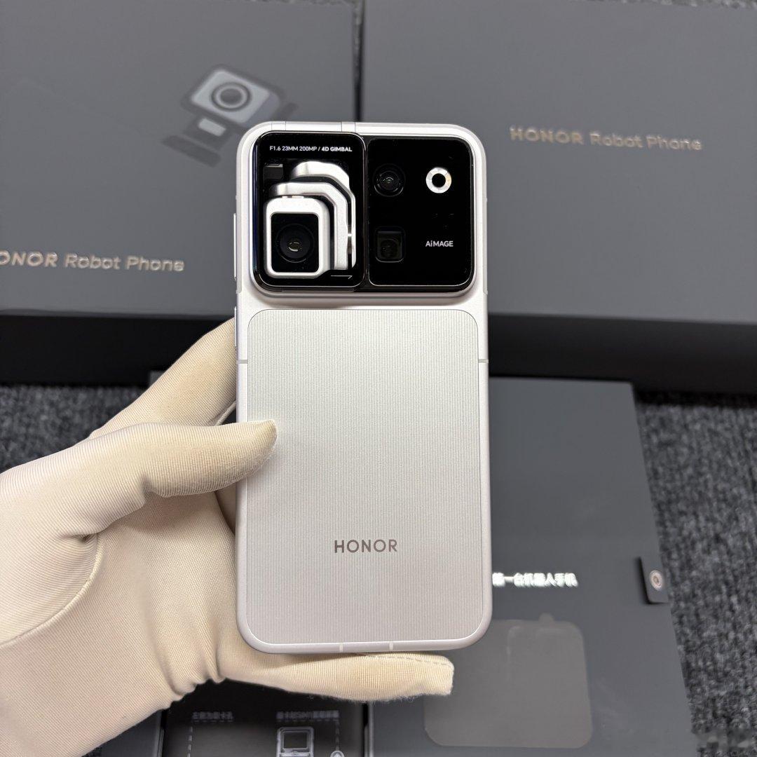 荣耀（HONOR）Robot Phone手机 灵巧云台  ARRI电影 AI影像 第五代骁龙8至尊版 2亿像素 拍照摄像手机 MC31A 星轨银 12GB+512GB 外观9.99新 全套8599 ​