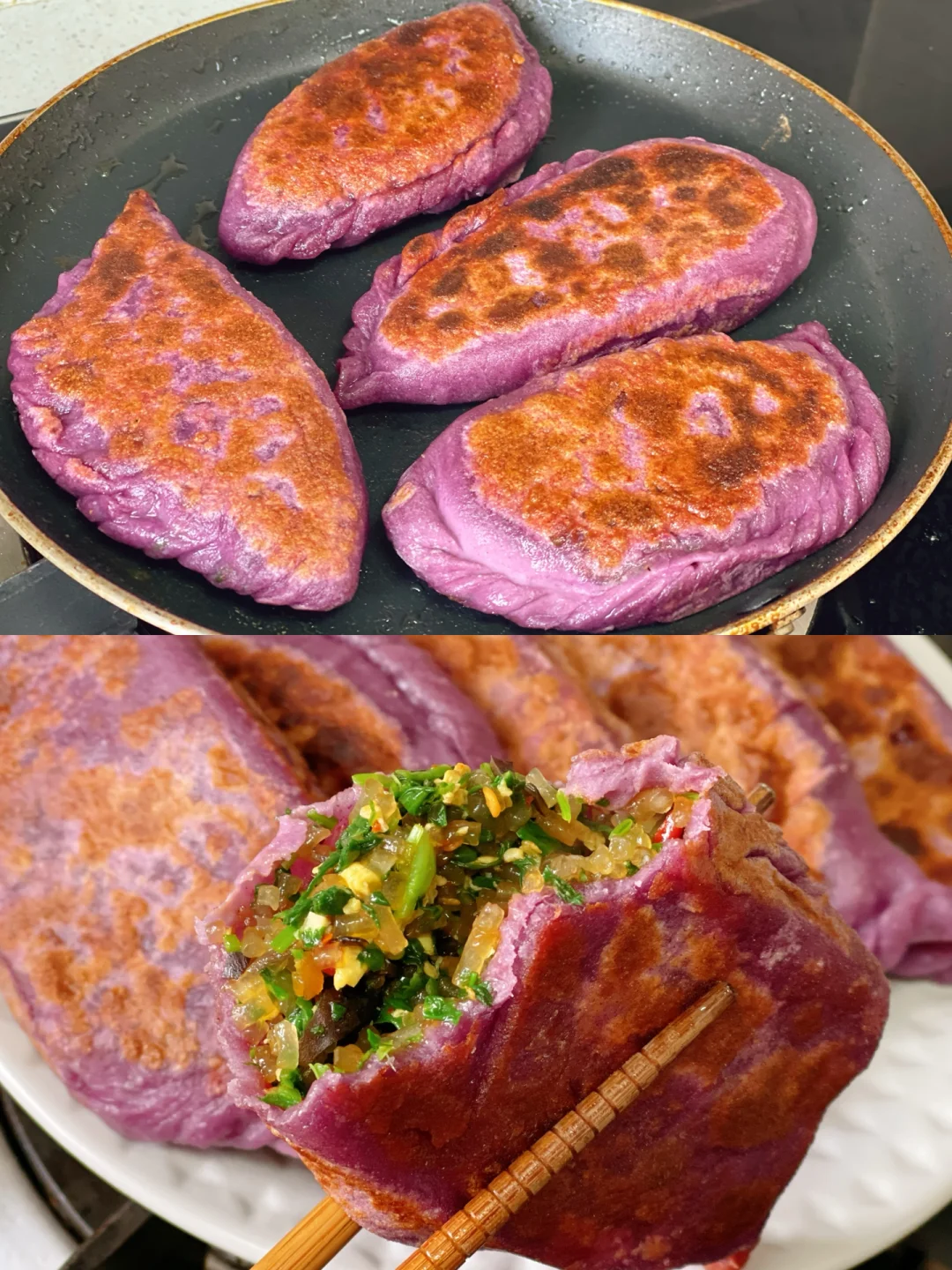 在我们家吃的最多的反而是荠菜盒子超级鲜