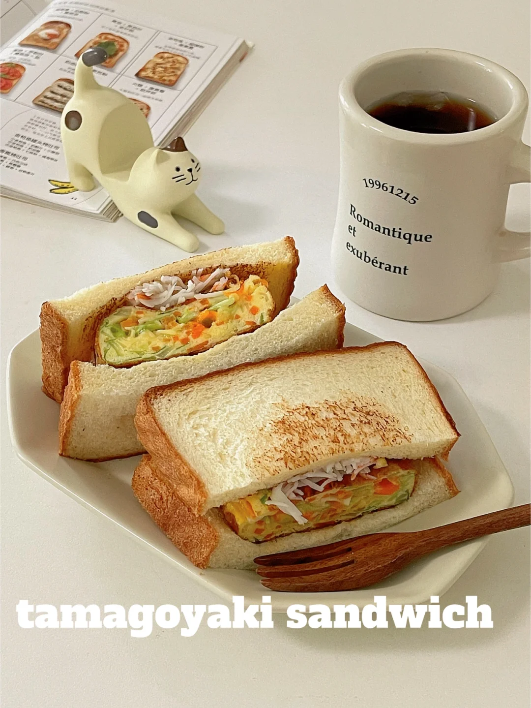 元气早餐🍳卷心菜厚蛋烧三明治🥪超满足