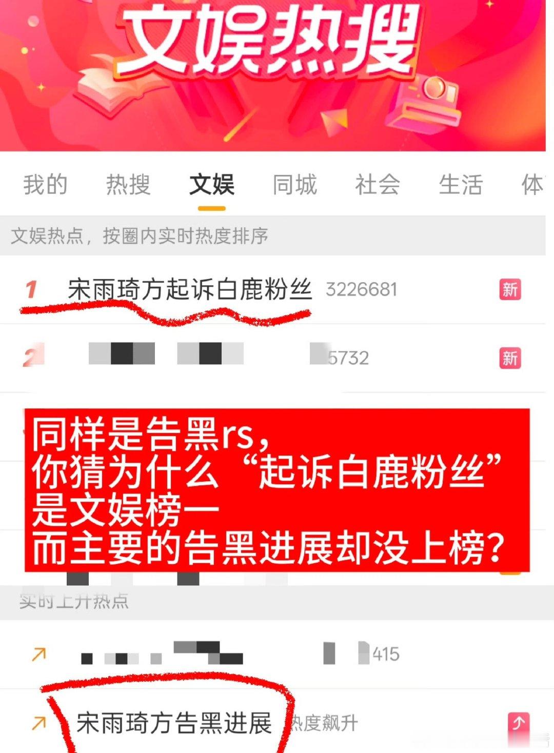我是真的想问，为何不告源头刘大锤，为什么不发单身声明，208自己不澄清不告🐶崽，揪着素人欺负。话都不是白鹿粉丝说的，拿白鹿当粉圈维稳🛠️了这是？#宋雨琦方起诉白鹿粉丝# ​