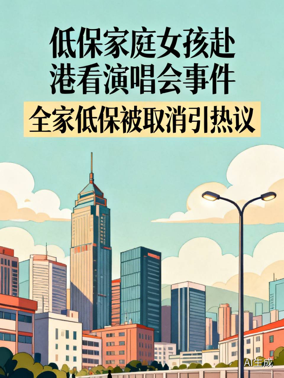 全家靠2000元低保度日，女孩却攒钱赴港看演唱会，全家低保被取消！

近日，江西赣州的一则消息引爆全网：一名低保家庭的中专女生，靠暑假打零工攒下数千元，执意赴香港看偶像演唱会。返程后，民政部门通过大数据核查到其出境记录，直接取消了全家低保资格。家属哭诉：“天塌了！”

这件事在网上吵翻了天，网友直接