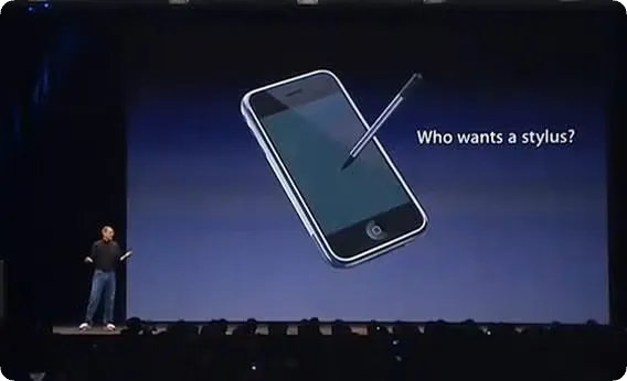 乔布斯：Who wants a stylus?

iPhone Duo：me me me！ ​