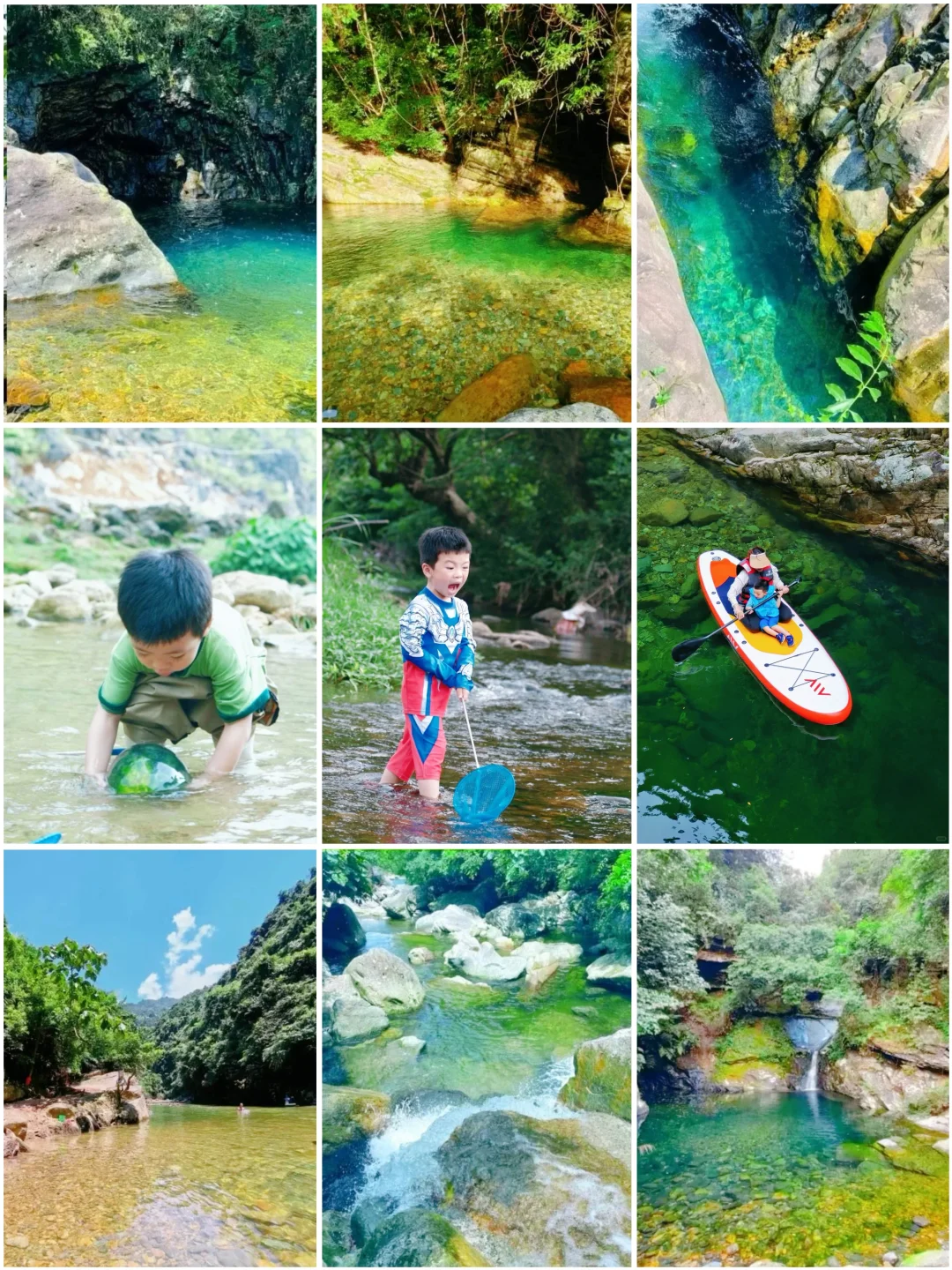 36岁vs6岁|南宁周边溯溪玩水，不费妈攻略 ！