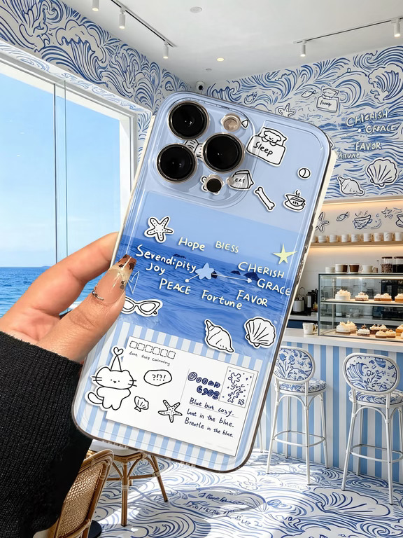 我要大声安利我的蓝色海洋手机壳！