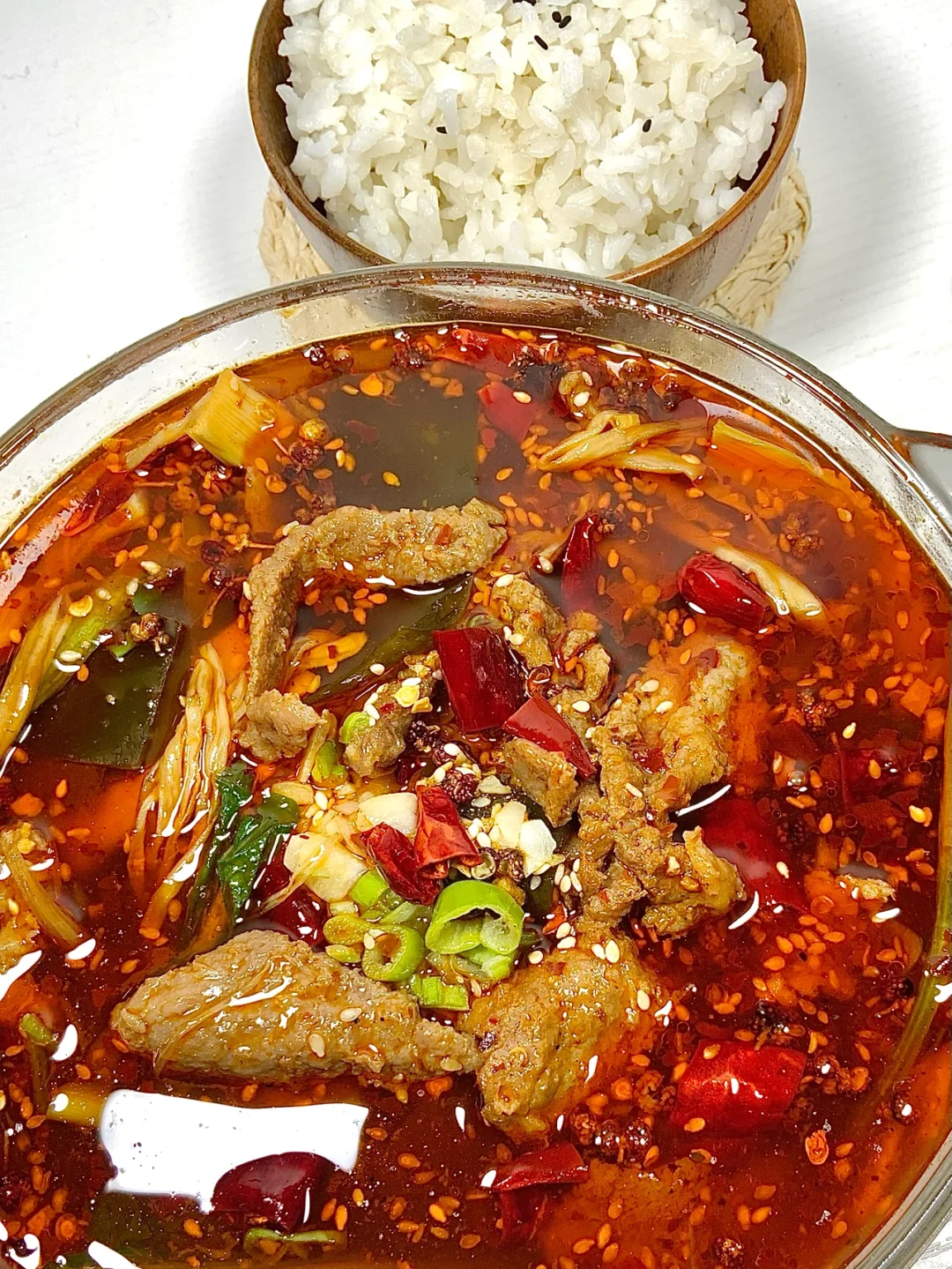 水煮牛肉｜川味十足🌶️超级下饭🤤红油椒麻味