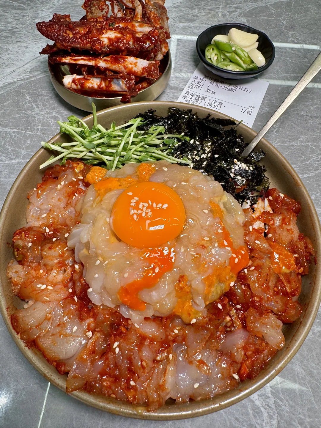 宁波zui美味的🇰🇷酱蟹出现了！和小韩一样！