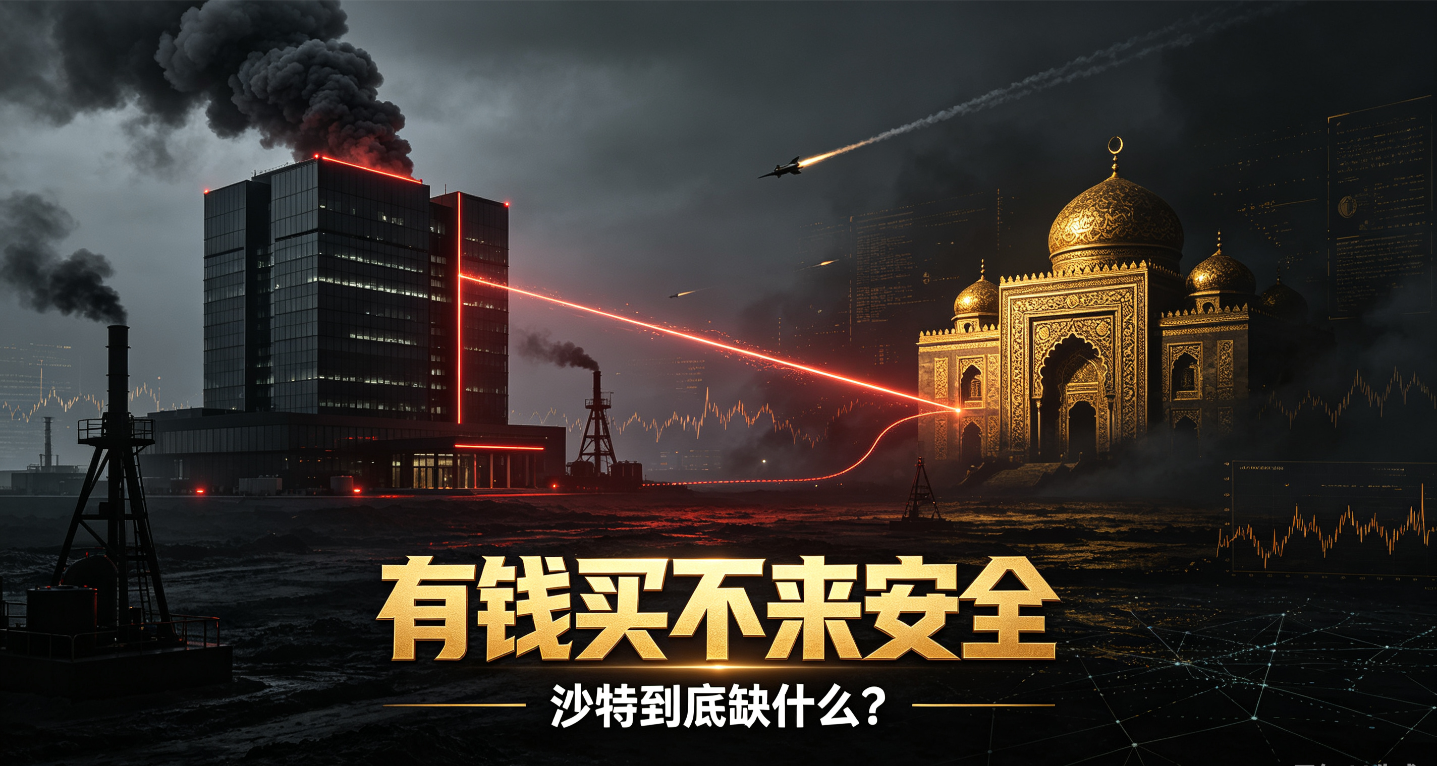 沙特挨了打才明白：有钱买不来安全

沙特阿美总部被炸了。三枚导弹，其中一枚直接命中办公大楼。

沙特不缺钱。它每年花几百亿美元买美国武器，跟巴基斯坦签防务协议，跟土耳其搞联合防御。但导弹飞来的时候，拦不住，还是拦不住。

问题不在钱，在人。

一个沙特防空部队的年轻军官，坐在美制“爱国者”系统的操作